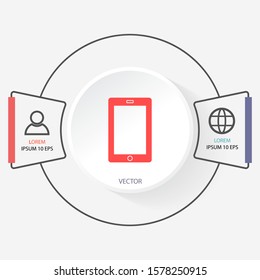 Phone Vector icon . Lorem Ipsum Illustration design
