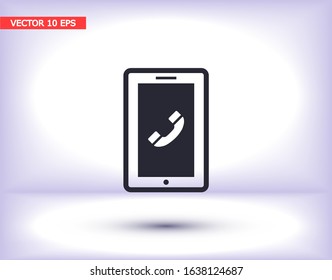 Phone Vector icon . Lorem Ipsum Illustration design