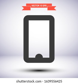 Phone vector icon , lorem ipsum Flat design