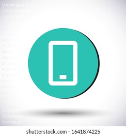 Phone  vector icon , lorem ipsum Flat design