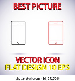 Phone Vector icon . Lorem Ipsum Illustration design