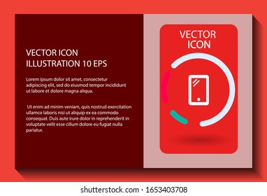 Phone Vector icon . Lorem Ipsum Illustration design