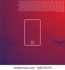 Phone Vector icon . Lorem Ipsum Illustration design