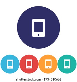 Icono de vector de teléfono, lorem ipsum Diseño plano