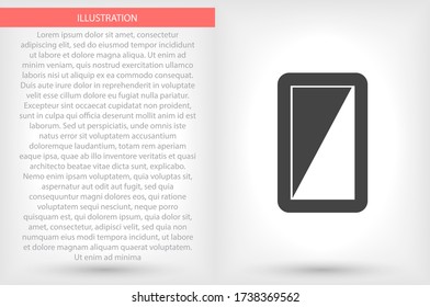 Phone vector icon , lorem ipsum Flat design