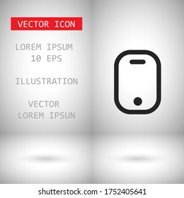 Phone Vector icon . Lorem Ipsum Illustration design