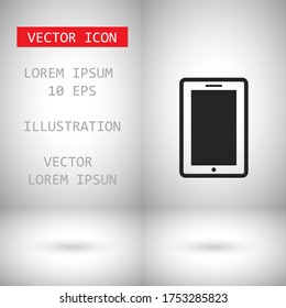 Telefonische Vektorsymbol . Lorem-Ipsum-Illustrationsdesign