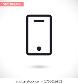Phone vector icon , lorem ipsum Flat design