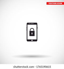 Phone vector icon , lorem ipsum Flat design
