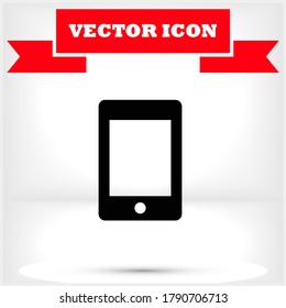 Telefon, Vektorsymbol, lorem ipsum Flaches Design