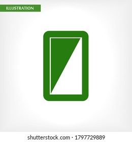 Icono de vector de teléfono, lorem ipsum Diseño plano