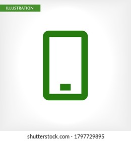 Phone vector icon , lorem ipsum Flat design