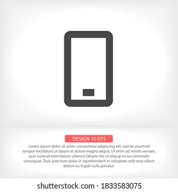 Phone vector icon , lorem ipsum Flat design
