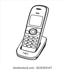 Phone Vector Icon – Mobile, Contact, Call Button for Apps and Interfaces
