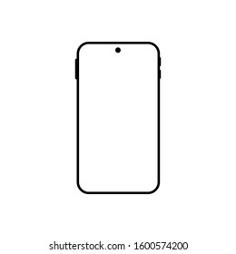 phone vector icon. mobile illustration symbol. smartphone sign. 