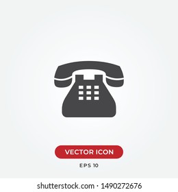 Phone vector icon in modern design style for web site and mobile app