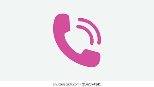 Phone vector icon in modern trendy flat style. Telephone call symbol vector illustration.