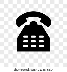 Phone vector icon on transparent background, Phone icon