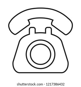 a phone vector icon, outline style, modern design