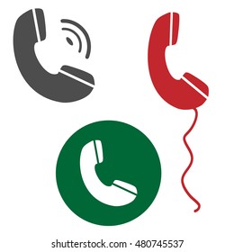 Phone vector icon picture set. Graphic isolated image.