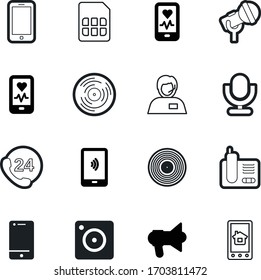 Symbol für die Vektorillustration des Telefons wie: Gerät, System, Headset, Schreibtisch, Sprache, Zahlung, Wireless, 24, Geldbörse, SIM, Lautsprecher, Geld, IP, Sicherheit, Fernbedienung, i, Bild, Chip, Hilfe, Kopfhörer, Dual, Fotografie