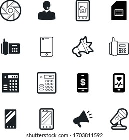 phone vector icon set such as: dollar, payments, telecommunications, fitness, services, voice, cardiogram, man, health, musical, secretary, film, karaoke, finance, heart, sim, cargo, photography