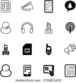 Symbol für die Vektorillustration des Telefons wie: Tablet, System, Box, Leben, Tastatur, Werbung, Gieß, Ankündigung, Hand, Dialog, Bild, Start, Code, Stimme, Turm, Handy, Silhouette, Maschine, Alarm, Blase