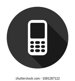 phone vector icon sign with shadow