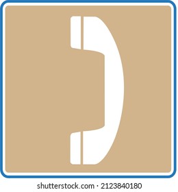 símbolo de signo de icono del vector del teléfono. ilustración gráfica aislada