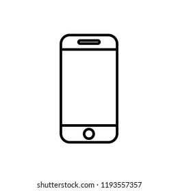 phone vector icon. smartphone. mobile phone on the white background.