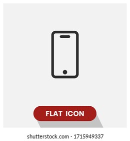 Phone vector icon. Smartphone symbol. Simple and modern flat vector illustration for web site or mobile app.