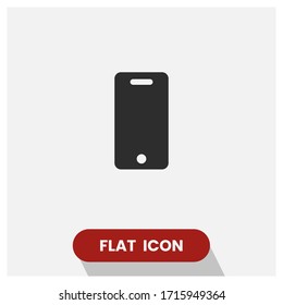 Phone vector icon. Smartphone symbol. Simple and modern flat vector illustration for web site or mobile app.