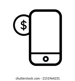 phone vector icon. smartphones. cell phone on a white background.