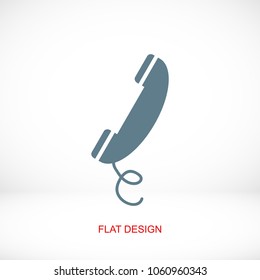 phone vector icon, stock vector illustration flat design style