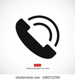 phone vector icon, stock vector illustration flat design style