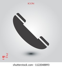 phone vector icon, stock vector illustration flat design style