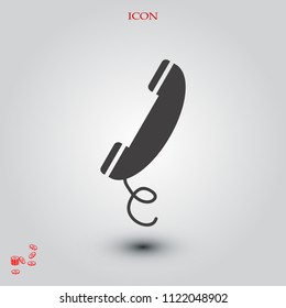 phone vector icon, stock vector illustration flat design style