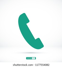 phone vector icon, stock vector illustration flat design style