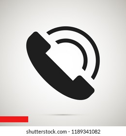 phone vector icon, stock vector illustration flat design style