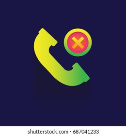 Phone Vector Icon. symbol Mobile Phone on blue background. logo