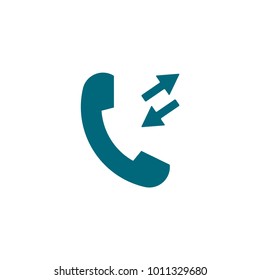 phone vector icon, telephone symbol 