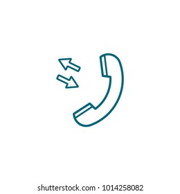 phone vector icon, telephone symbol 