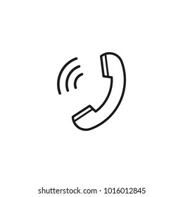 phone vector icon, telephone symbol 