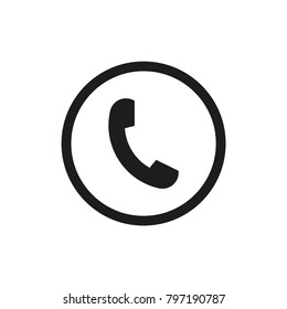 phone vector icon, telephone symbol, phone icon in trendy flat style 