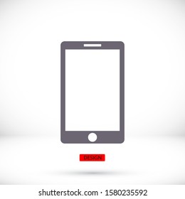 Phone vector icon in trendy flat style isolated on white background. Telephone symbol, illustration.