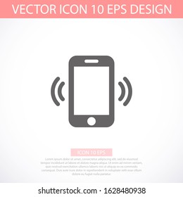 Phone vector icon in trendy flat style isolated on white background. Telephone symbol. vector icon illustration.