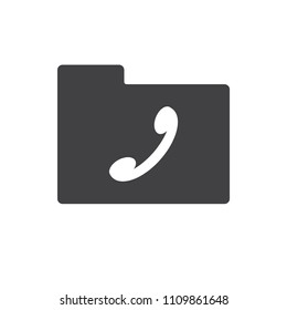 Phone vector icon for web design and mobile app in flat style