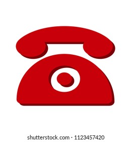 Phone vector icon for web design in a flat style