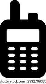 ilustración de vector de teléfono aislada en un fondo transparente. iconos vectoriales de glifo para el concepto o gráficos web.