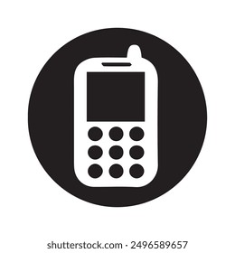 phone vector illustration in white and black background